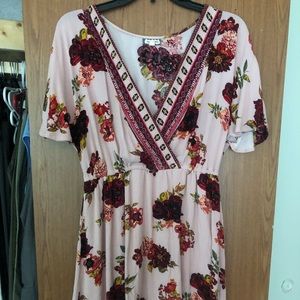 Blush Floral Dress